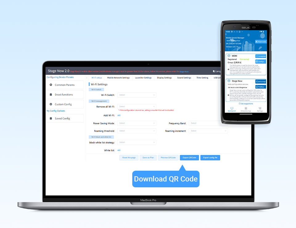 Stage Now — One-Scan Setup, Zero Data Consumption, Instant Configuration
