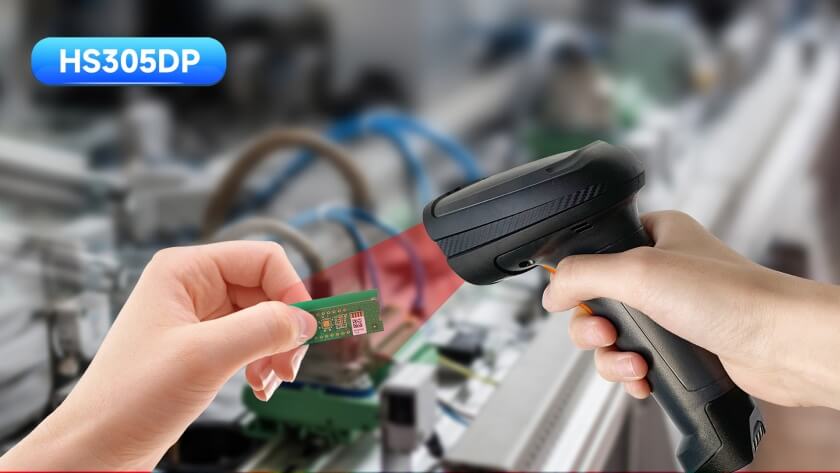Seuic HS305DP: AI Tri-Color Light, One Solution for Transmission Housing Scanning