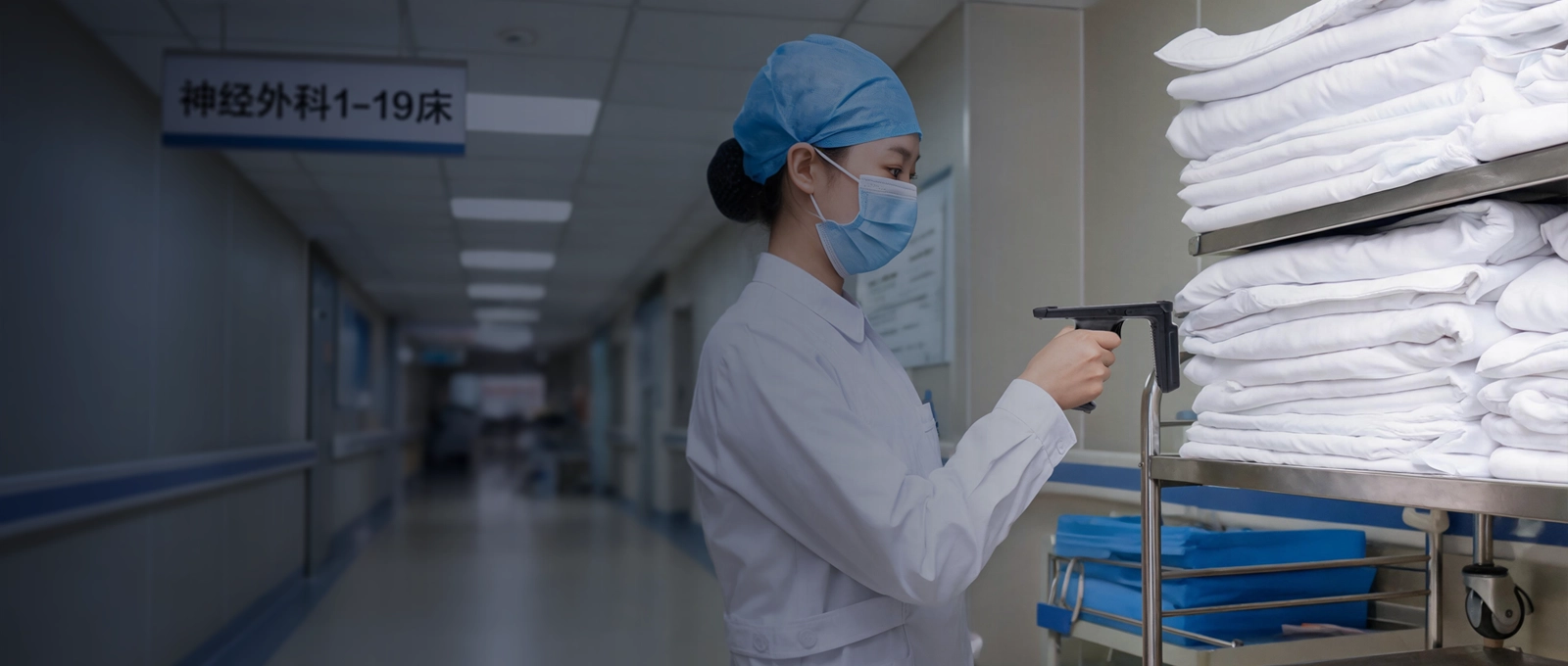 医用织物管理：RFID技术赋能
三甲医院全流程闭环管理